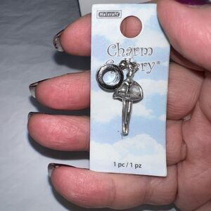 Charm Gallery Silver Tone Ballerina Charm for Bracelets